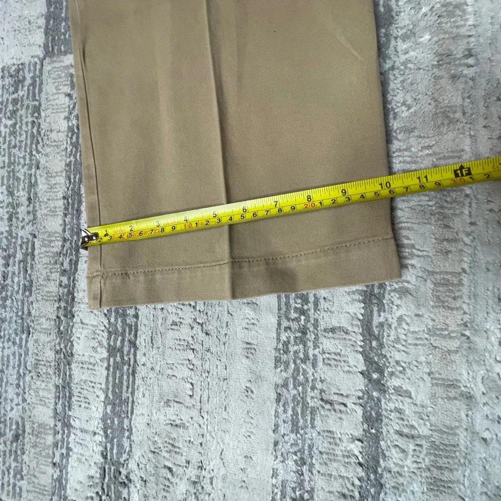 Old Navy Favorite Khakis‎ Mens 44x30 Tan Cargo Pants Straight Leg Cotton Twill